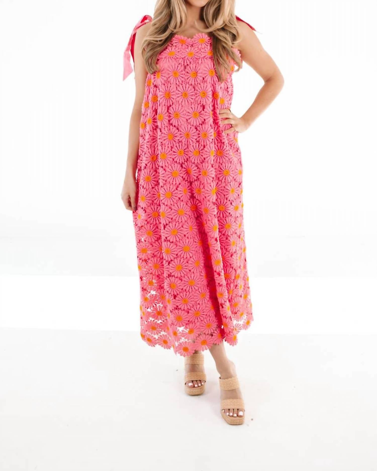J.Marie - Lele Tie Strap Midi Dress