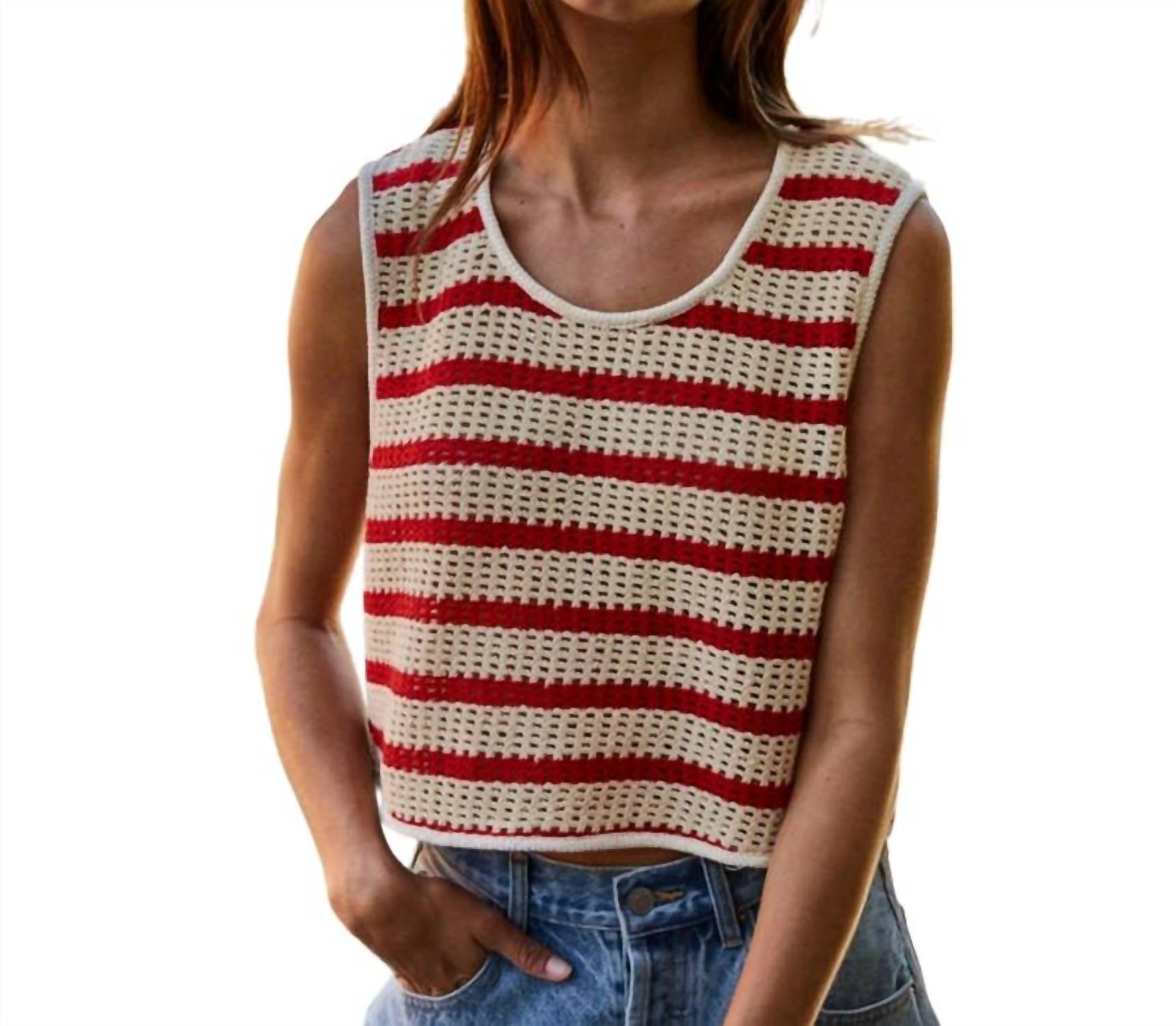 By Together - Striped Sleeveless Top