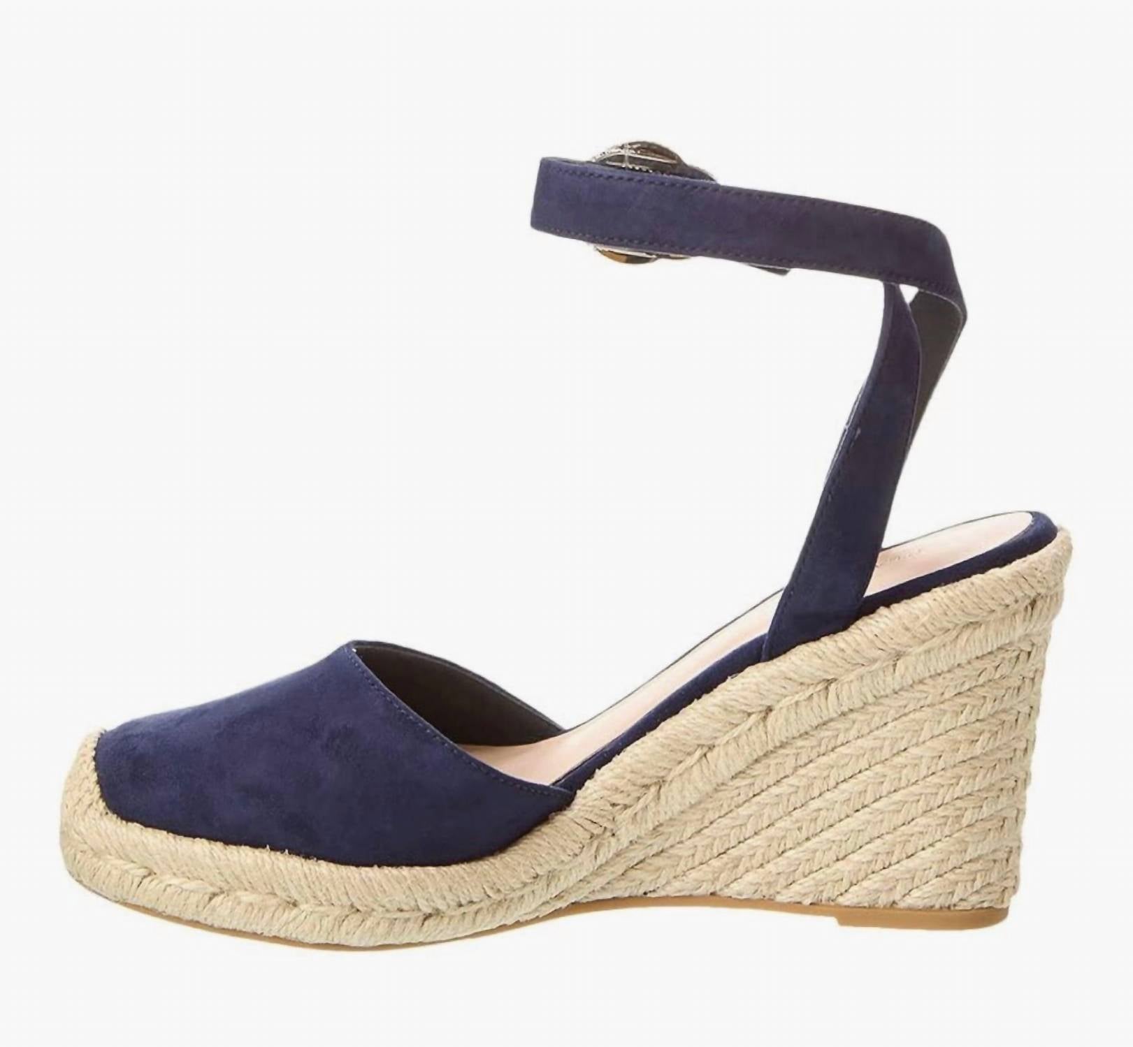 Stuart Weitzman - Women's Crystal Buckle Suede Espadrille