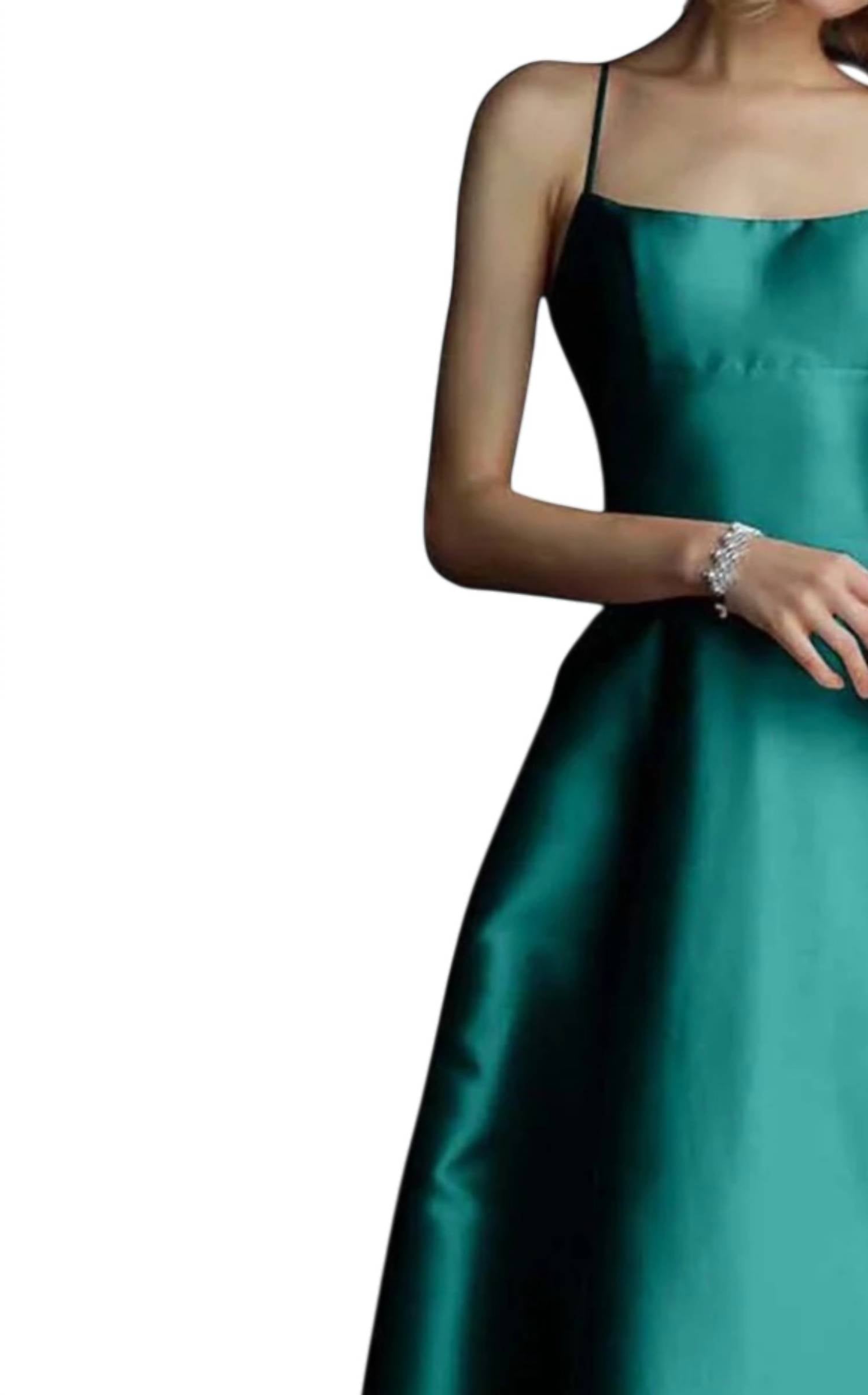 Jovani - A-line Satin Evening Gown