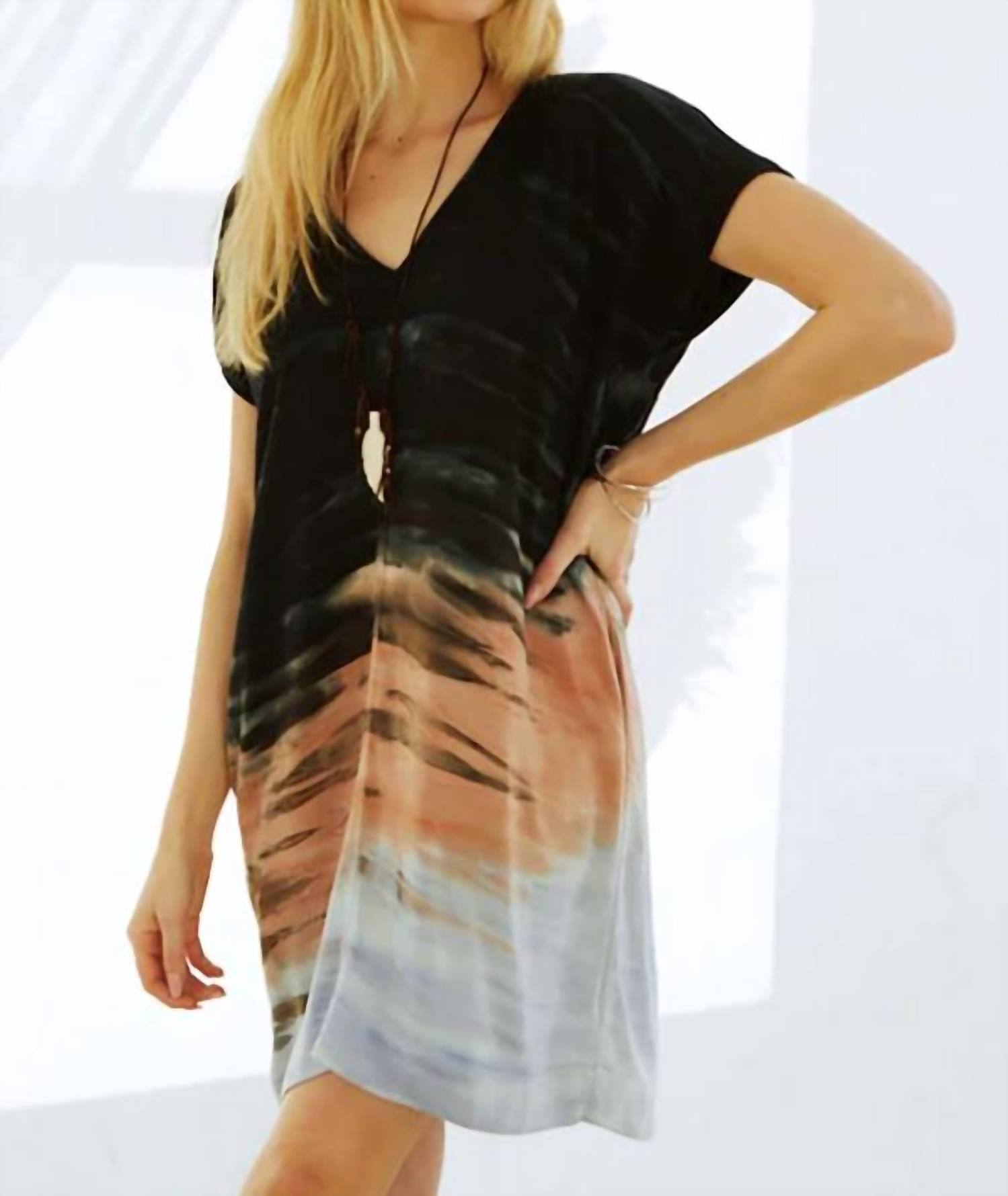 River + Sky - Brooklyn V Neck Short Sleeve Dress
