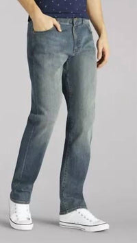 Lee Jeans - Men's Extreme Motion Mega Athletic Relaxed-fit Stretch Stackable Straight-leg Jeans