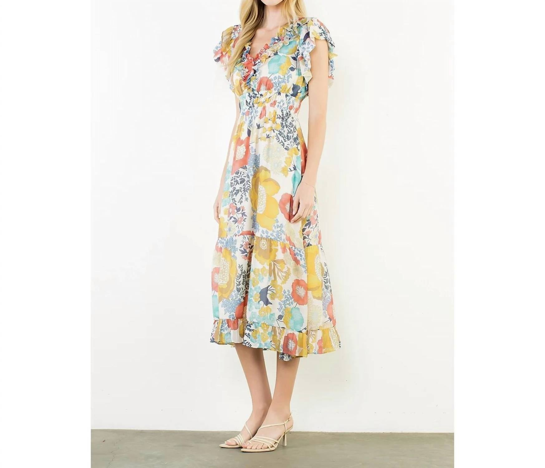 Thml - Flutter Sleeve Floral Dress