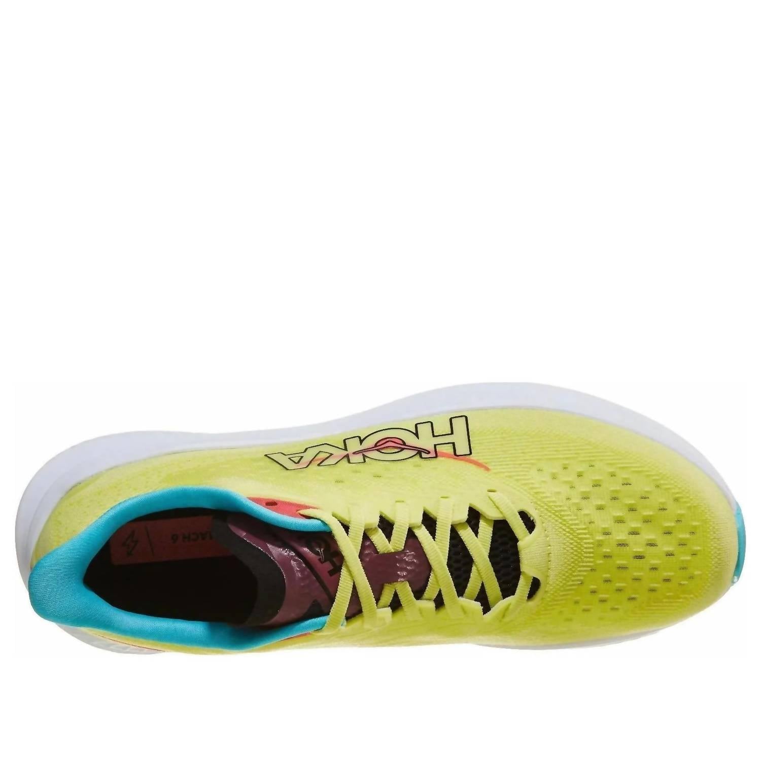 Hoka Men's Mach 6 Shoes in yuzu cielo blue - men's shoe - alternate view