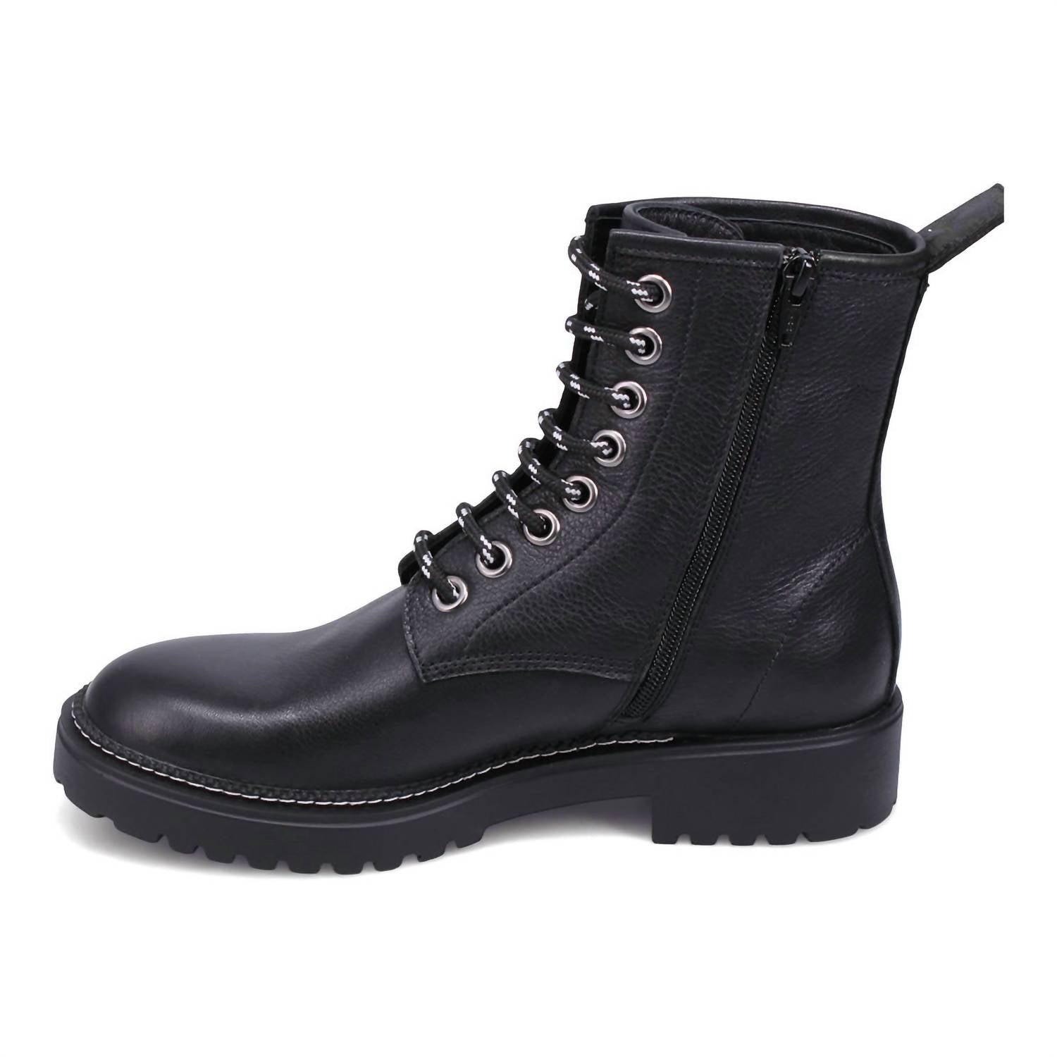 bueno Women's Destiny Combat Boots in black - women's shoe