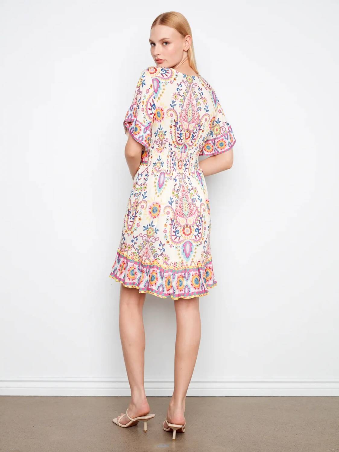 Charlie B - Flutter Sleeve Mini Dress