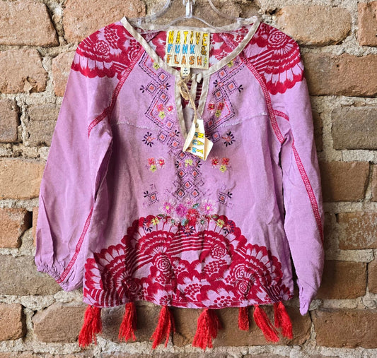 Native Funk & Flash - Girl's Fringe Top
