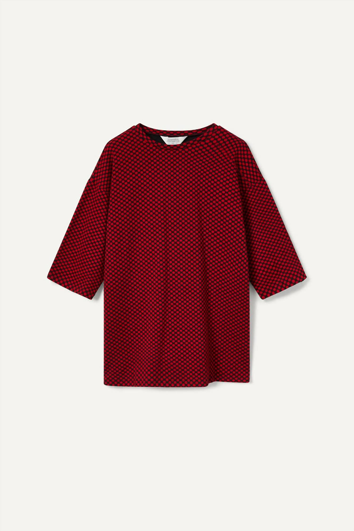 Compania Fantastica - Jacquard Printed Short Knit Dress