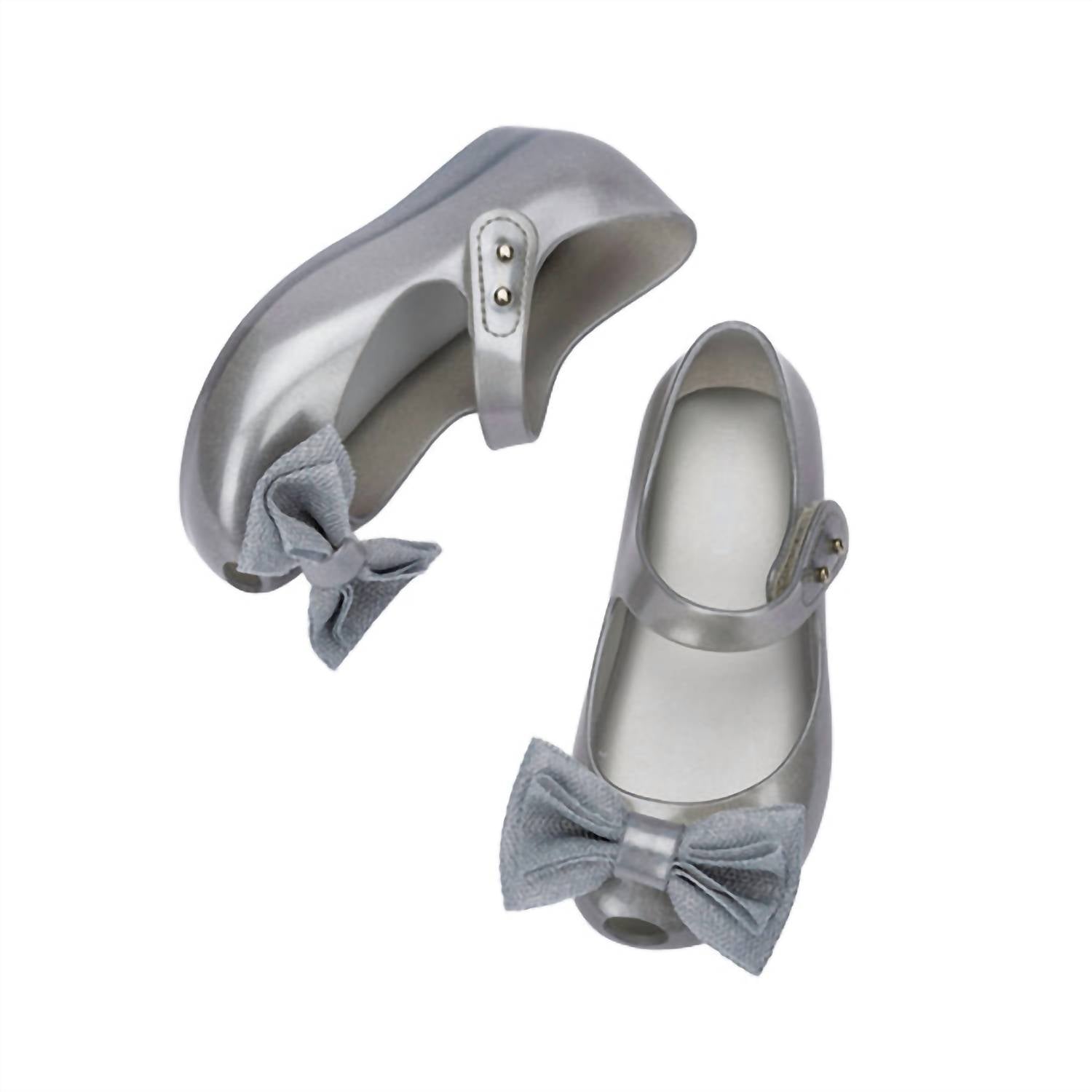 Mini Melissa Girls Ultragirl Special Sandals in pearly silver - kids' sandal - view 4