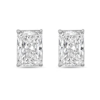 Diana M Jewels - Women's Radiant Lab-grown Diamond Stud Earrings (1.50 Tcw) - Petite