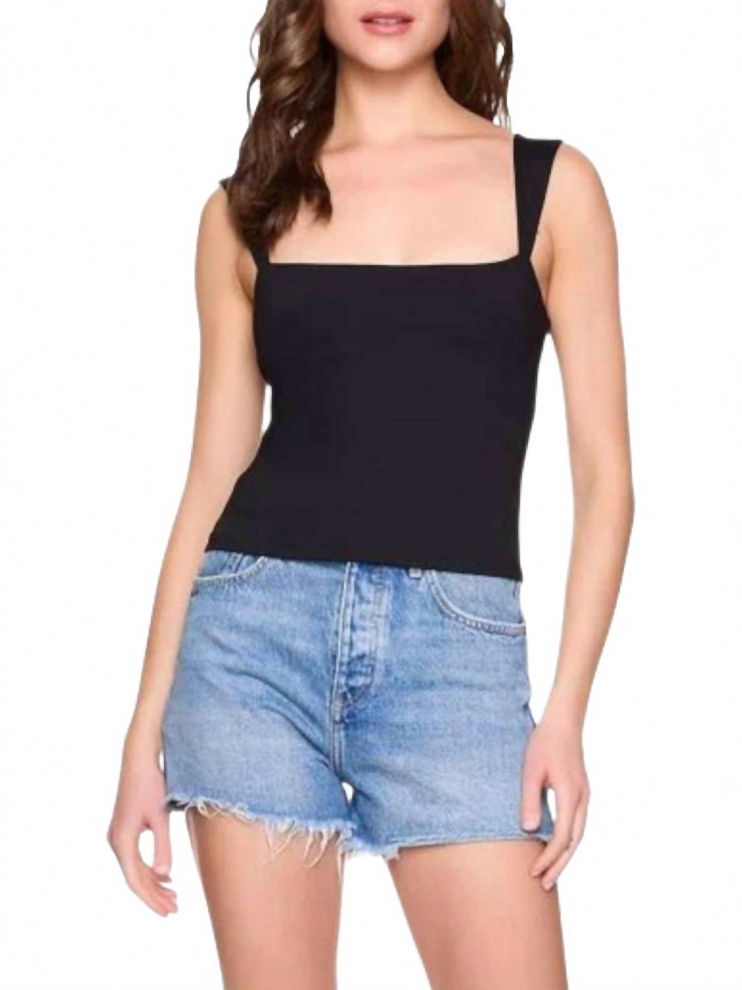 Susana Monaco - Angled Strap Square Neck Top