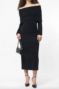 French Connection - Emilia Knit Off The Shoulder Dress