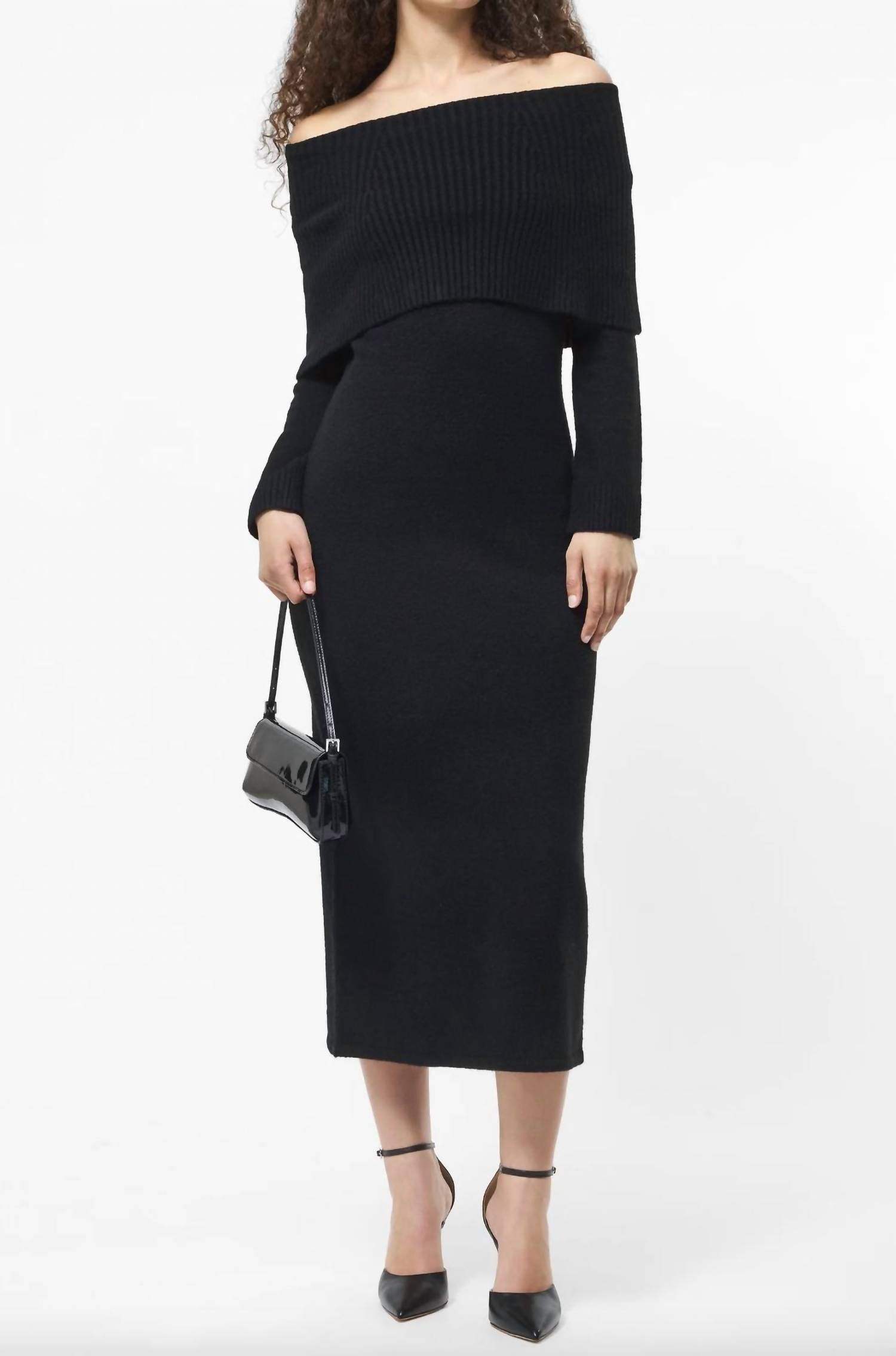 French Connection - Emilia Knit Off The Shoulder Dress