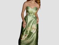 Aston Studio Sophia Strapless Column Gown in meadow phalae - women's dress - view 4