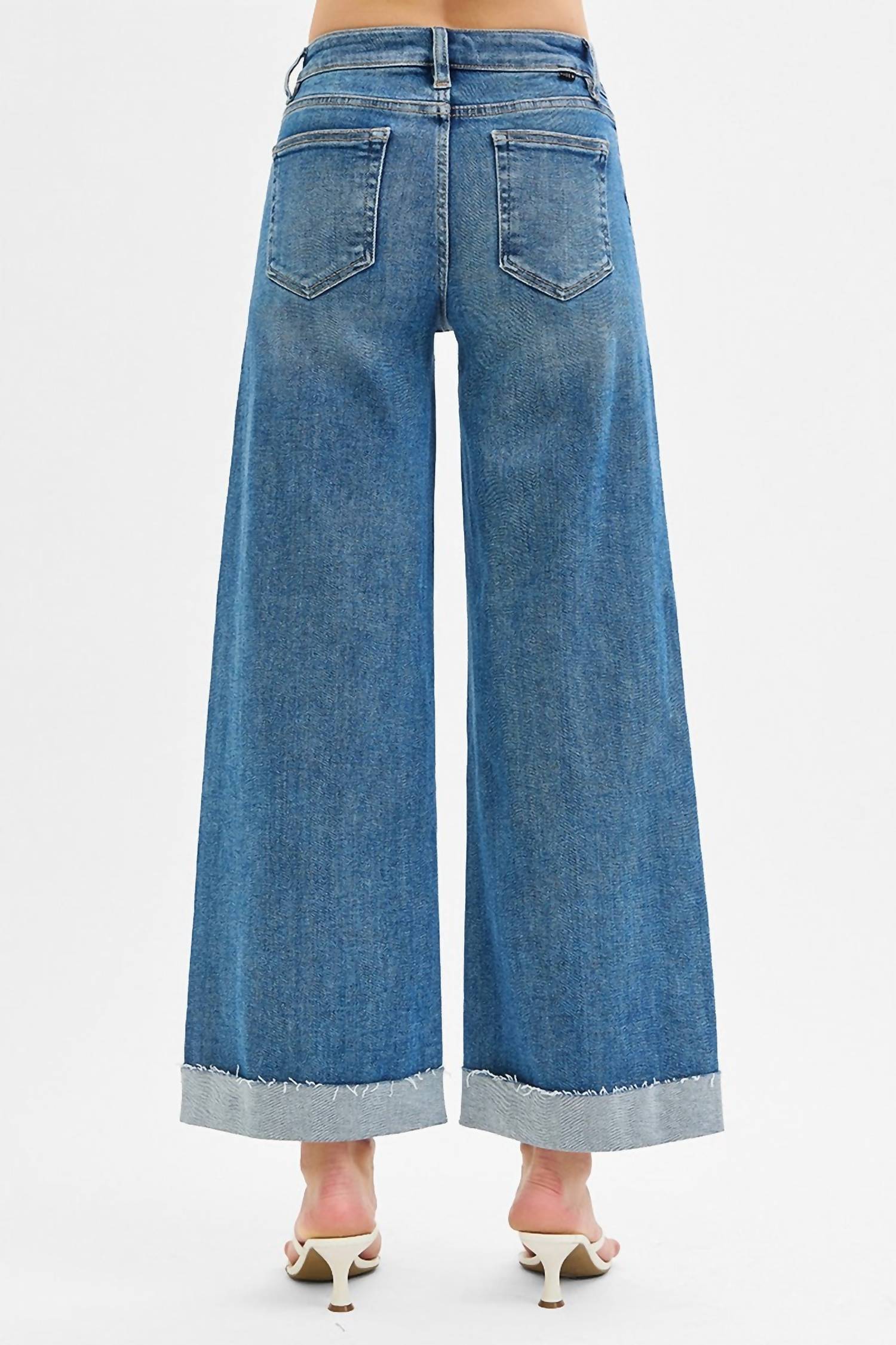 Risen - Low Rise Ankle Cuff Jean