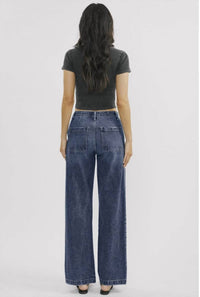 KanCan Monica High-rise 90’s Jeans in vintage dark - women's jeans - detail view