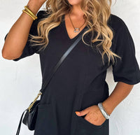 BLAKELEY Cam Luxe Loung Jumpsuit in black - women's pants - view 7