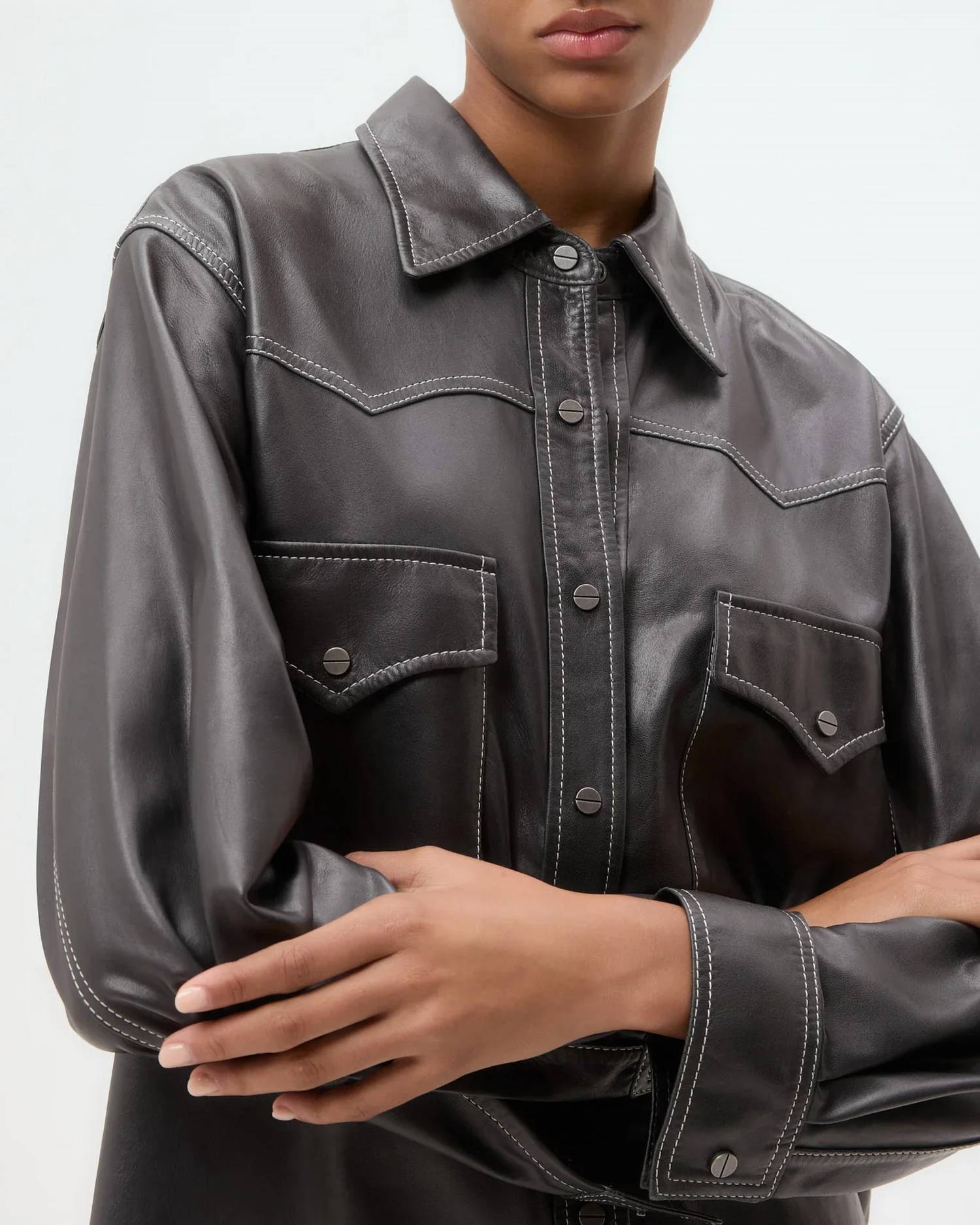 Twp - Leather Dutton Shirt
