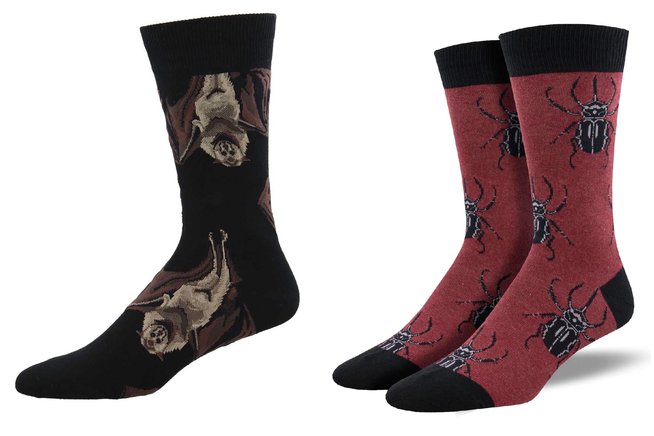 SOCKSMITH Men's Beetle Mania & Going Batty Socks - Set Of 2 Pair in multi - men's item