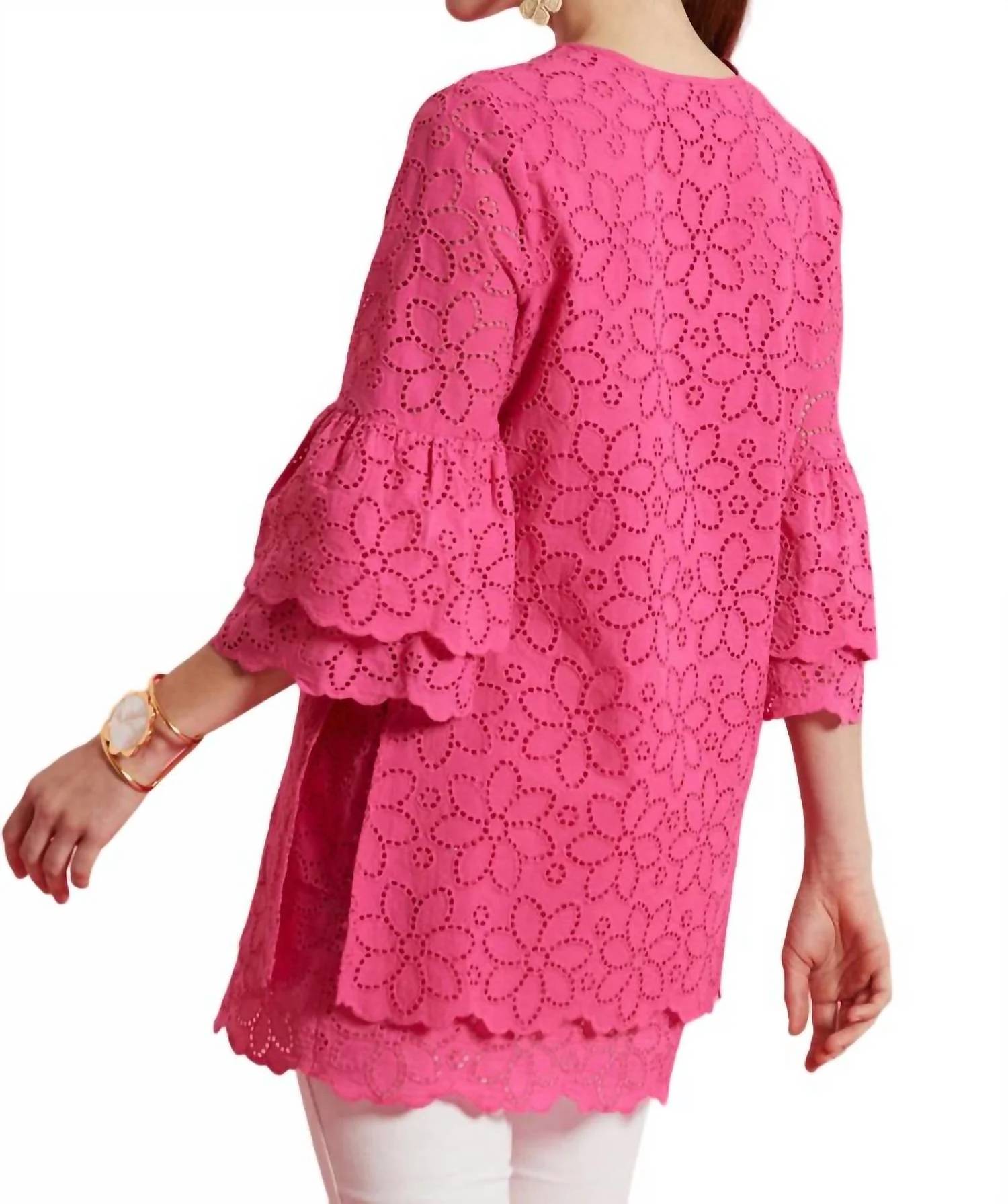 Tyler Boe - Christa Eyelet Tunic Top