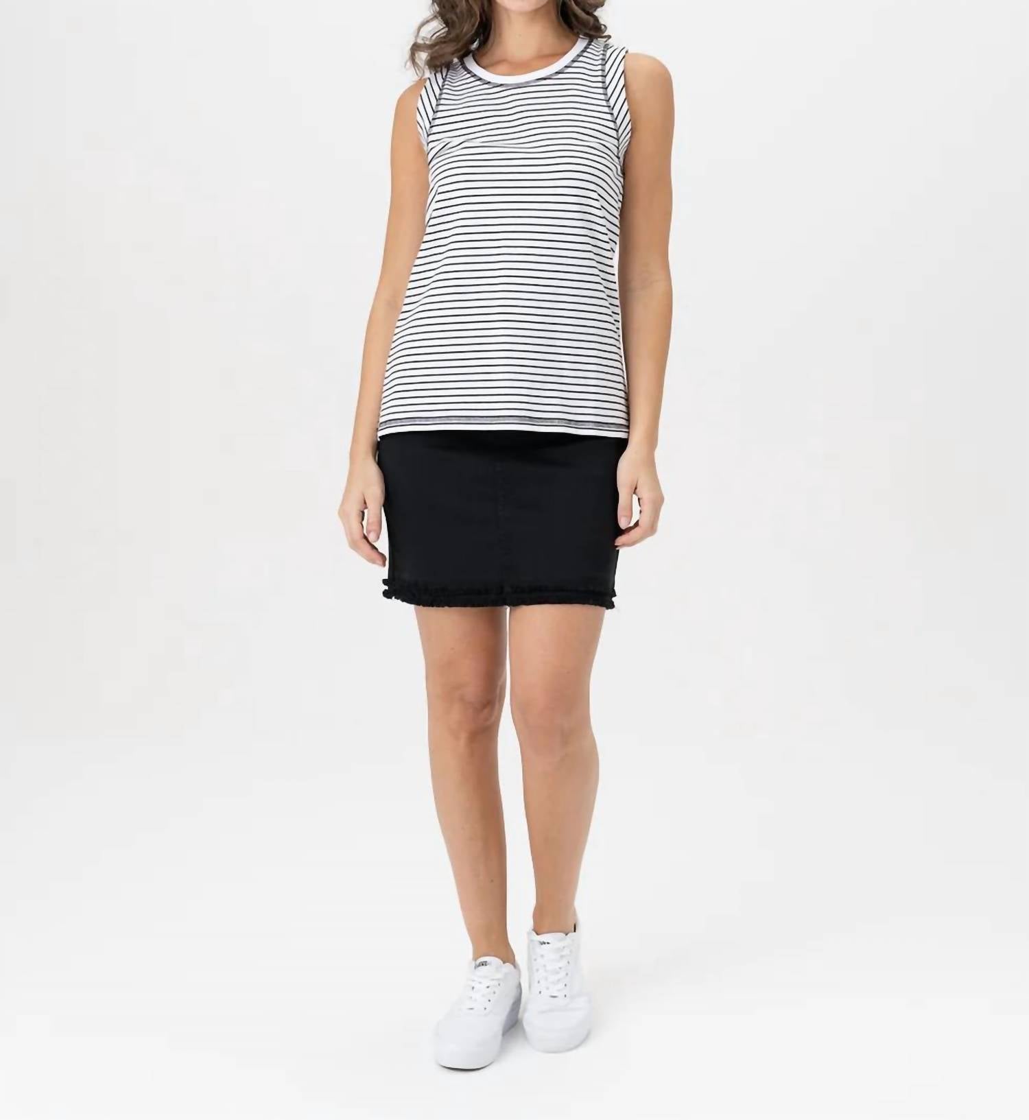 Renuar - Raw-edge Tencel Blend Woven Skirt