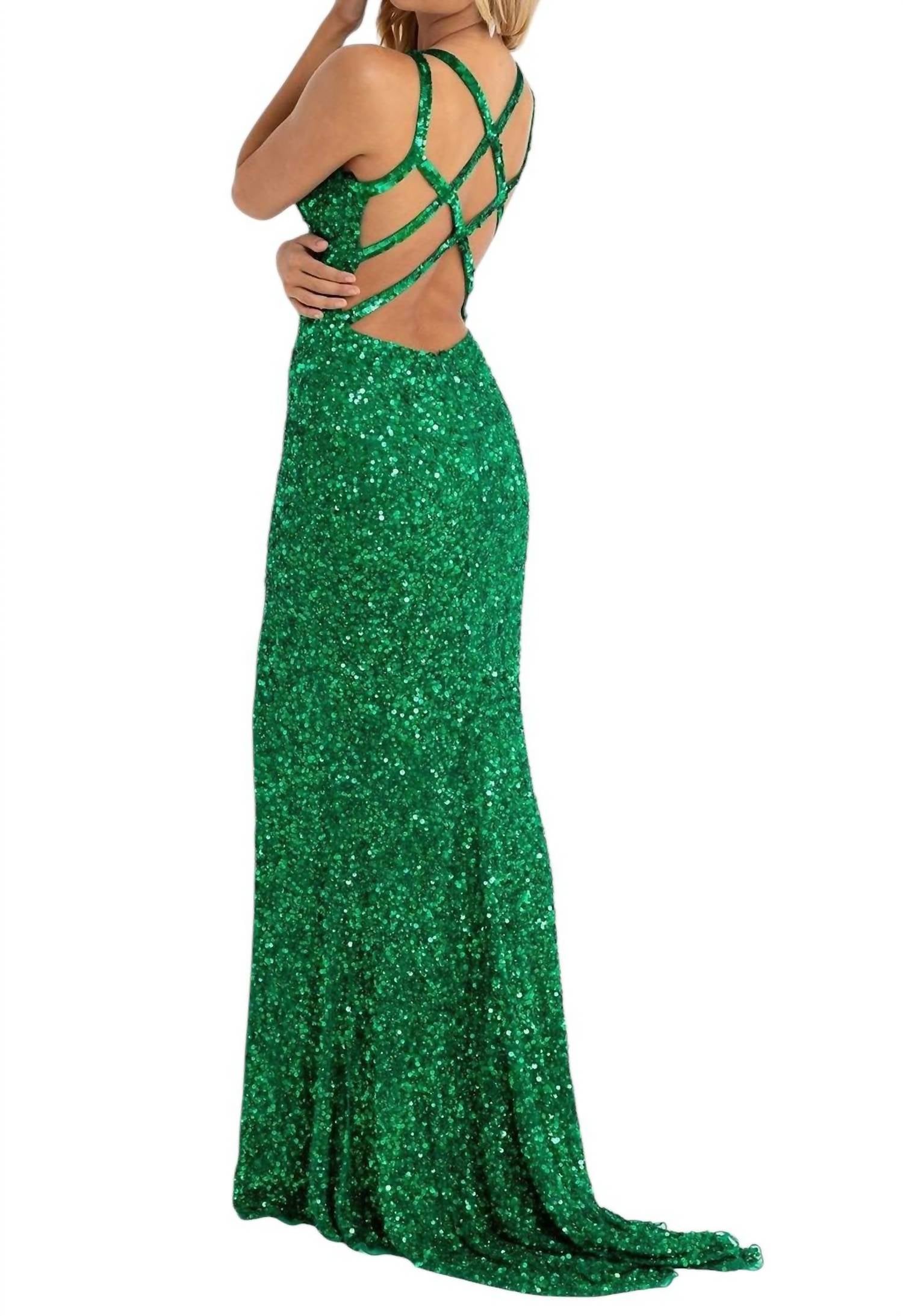 Primavera - Sleeveless Crisscross Straps Gown