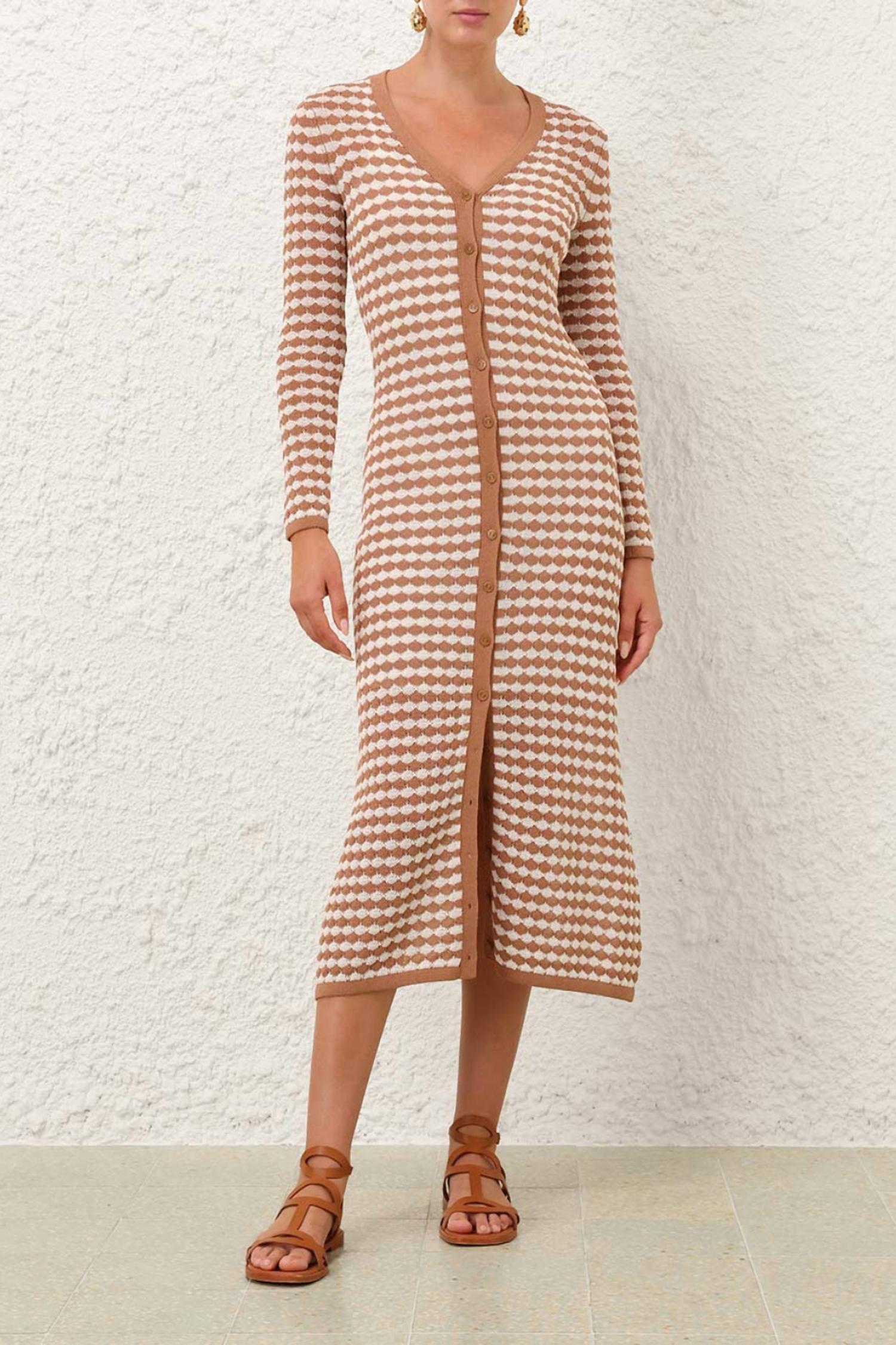 Zimmermann - Everly Scallop Knit Midi Dress