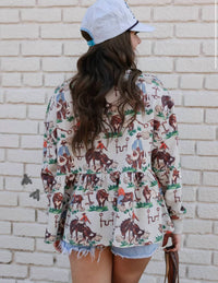 2Flyco - Cowhand Things Tunic Top