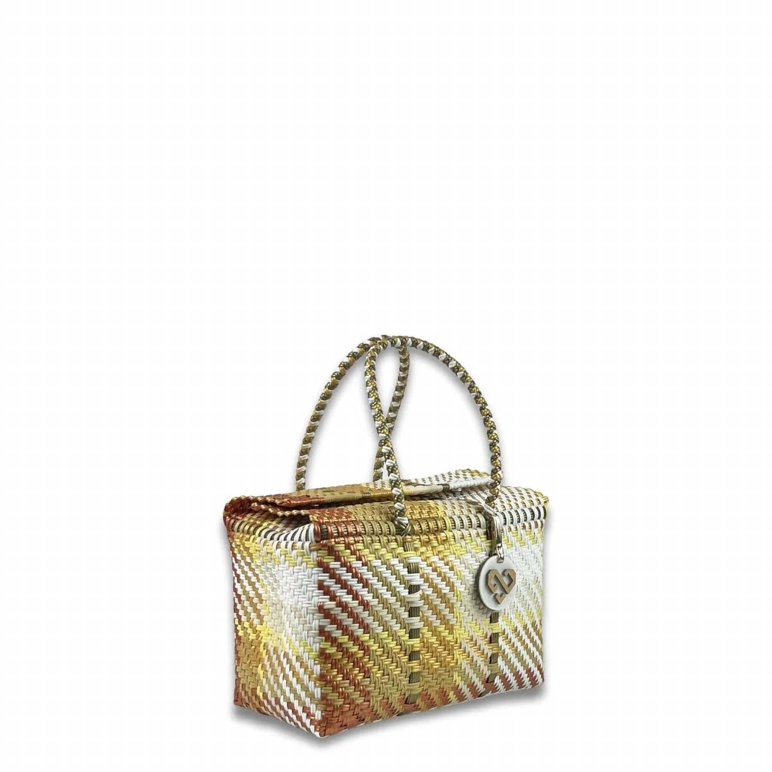 Maria Victoria - Women's Handwoven Recycled Plastic Basket Bag