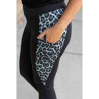 Julia Rose Sabrina Panel Leggings in snow leopard - women's pants - view 4