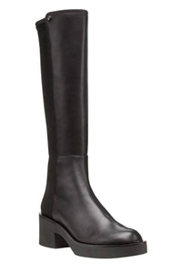 STUART WEITZMAN Women's Gotham Leather Knee-high Boots in black - women's shoe