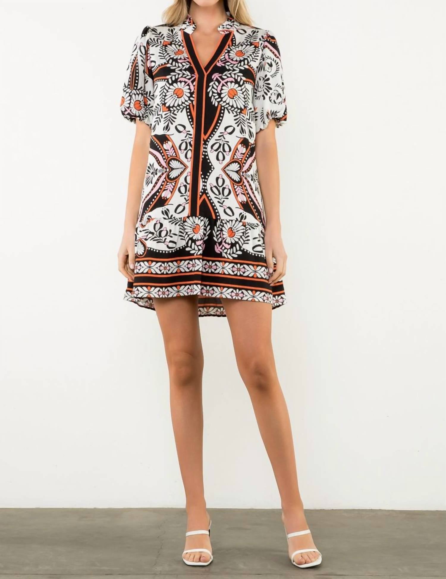 Thml - Puff Sleeve Tier Dress
