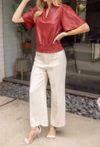 Voy - Smocked Top