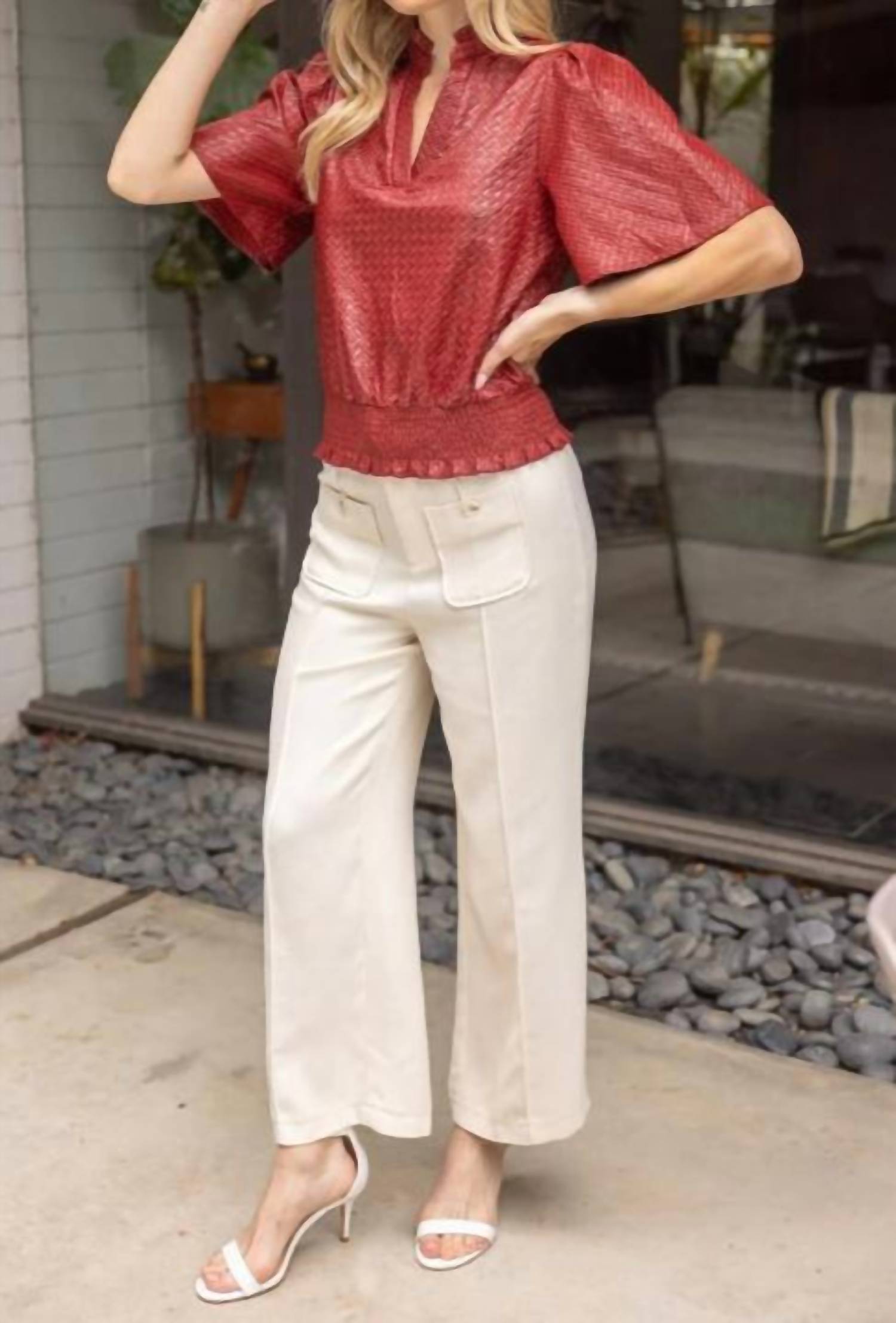 Voy - Smocked Top
