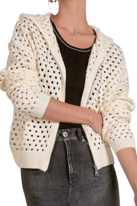 Elan - Hooded Zip Cardigan