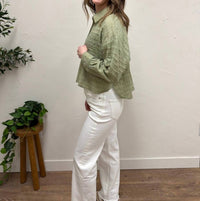 Fun 2 Fun - Drop Shoulder Button Down Shirt
