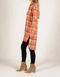 Before You Collection - Plaid Button Up Tunic