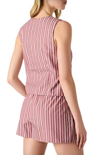 STEVE MADDEN Aliza Top in dusty brick - women's tank top - detail view