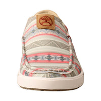 TWISTED X Women's Slip On Hooey Shoe in loper pink multi - women's sneaker - alternate view
