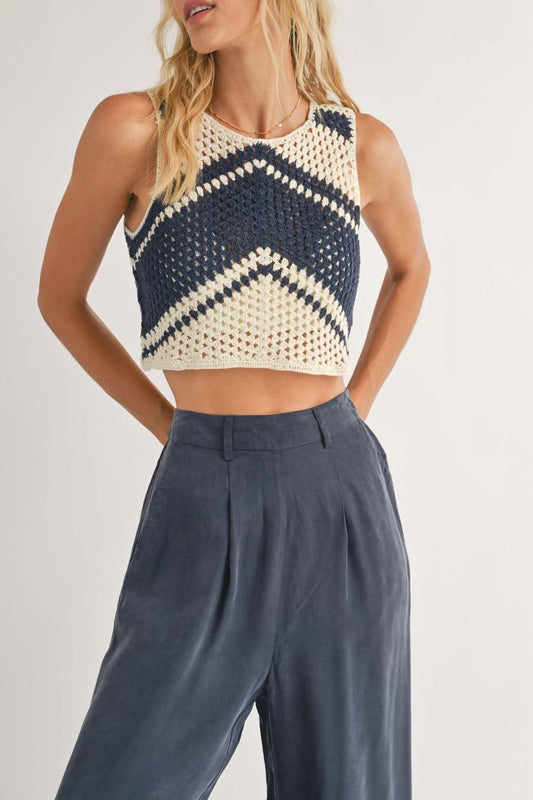 Sadie & Sage - Beverly Crochet Tank Top