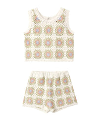 Rylee + Cru - Girl's Crochet Tank Set