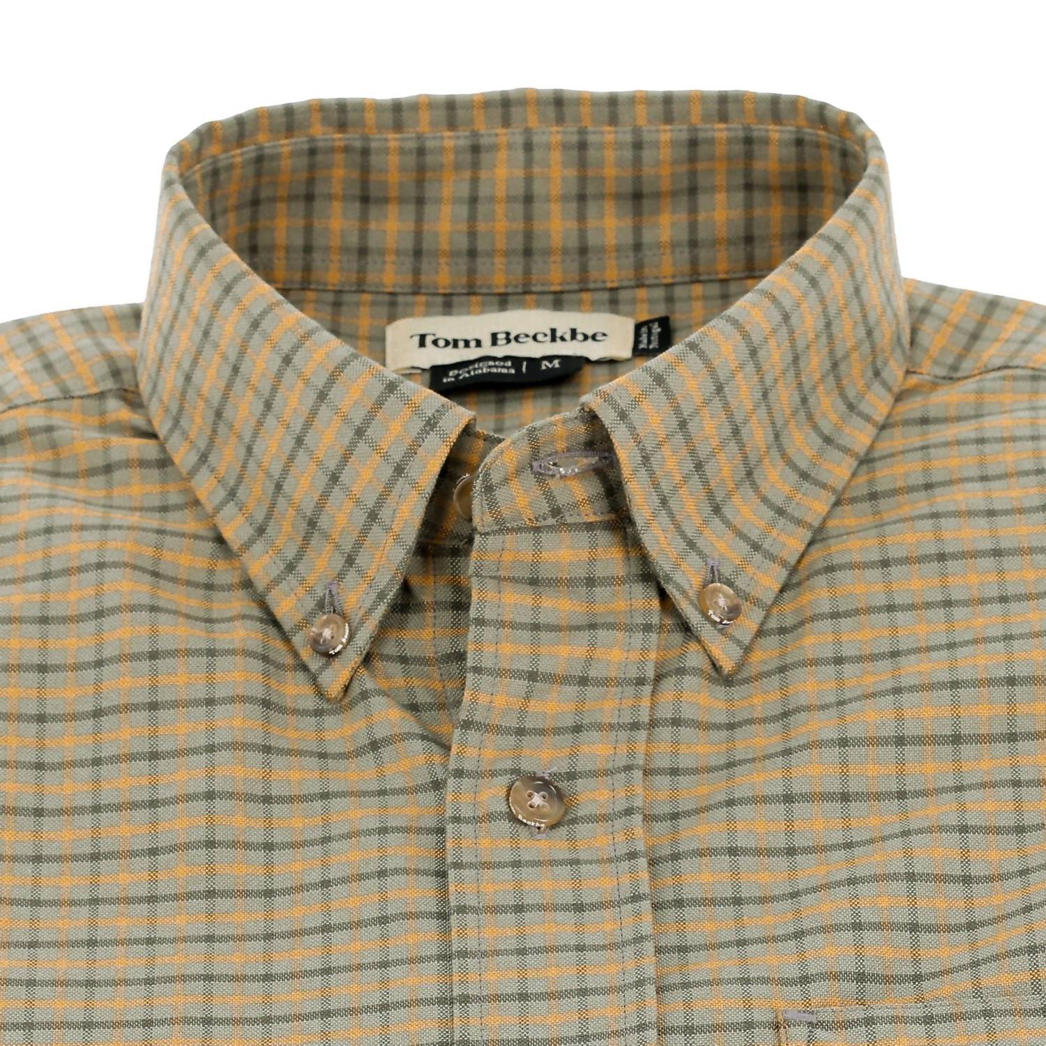 Tom Beckbe CULVER OXFORD SHIRT in olive umber - men's shirt - view 4