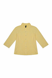 Focus Fashion - Stretch Pucker Jaquard 3/4 Sleeve Blouse