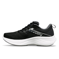 SAUCONY Men's Ride 17 Shoes in black white - men's shoe - detail view