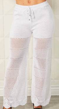 French Kyss - Crochet Wide Leg Pant