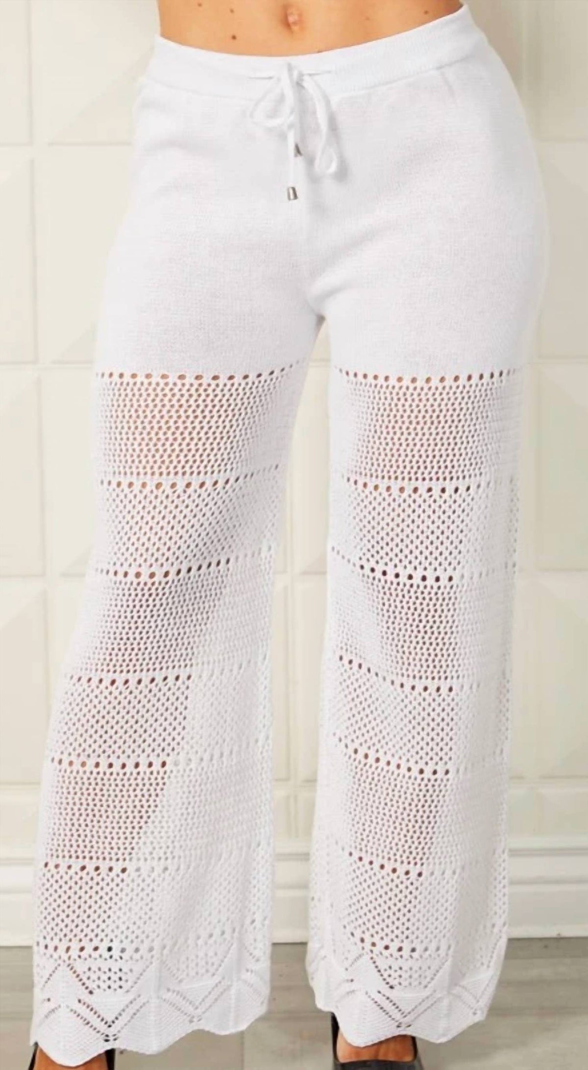 French Kyss - Crochet Wide Leg Pant