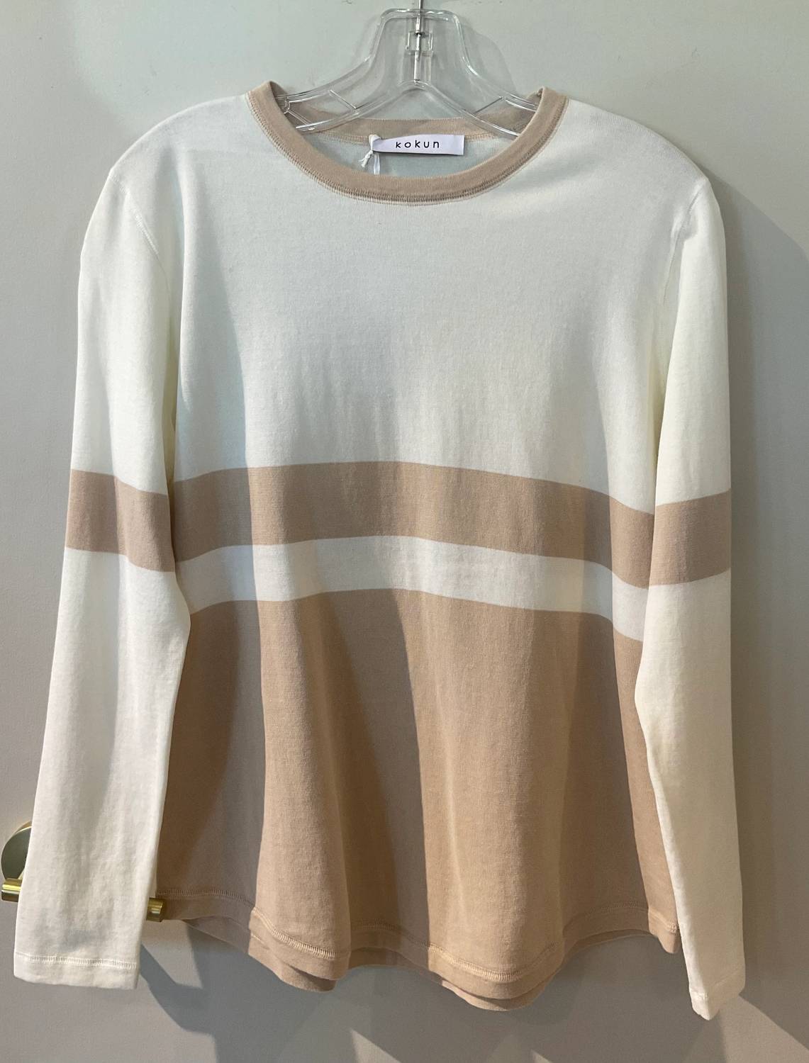 Kokun - Women's Oversized Colorblock Long Sleeve Top