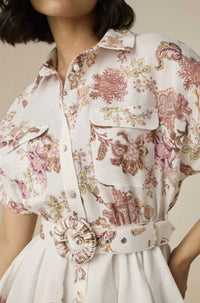 Hemant & Nandita - Diza Belted Short Dress