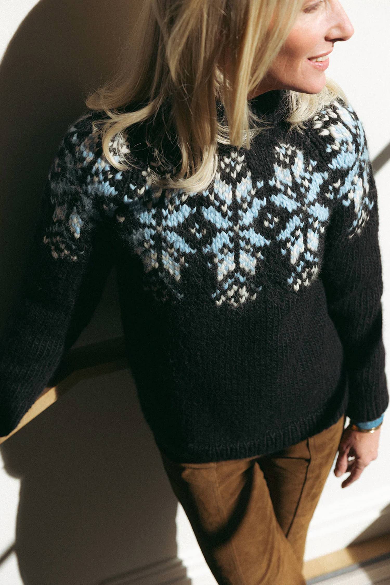 Powder Puff Collection - Hand Knit Fairisle Sweater