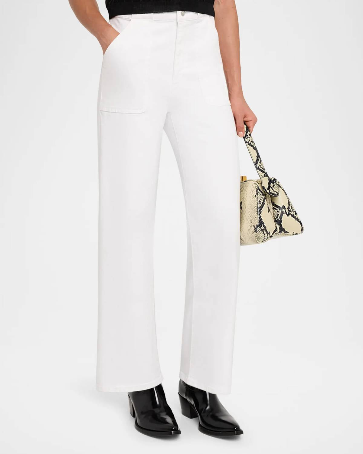 Frame - Modern Pocket Wide Leg Jeans